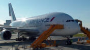 Réception du premier A380 AF à Hambourg